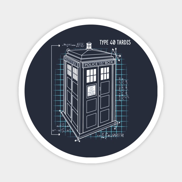 TARDIS Schematic Magnet by DesignedbyWizards